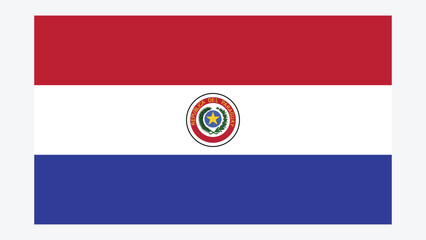 PARAGUAY Flag with Original color