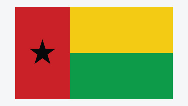 GUINEA BISSAU Flag with Original color
