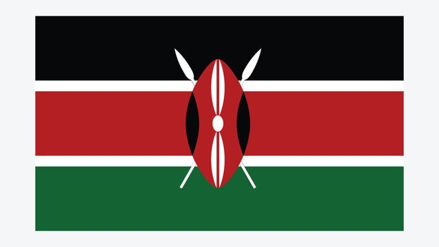 KENYA Flag with Original color