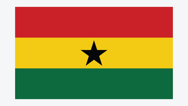 GHANA Flag with Original color