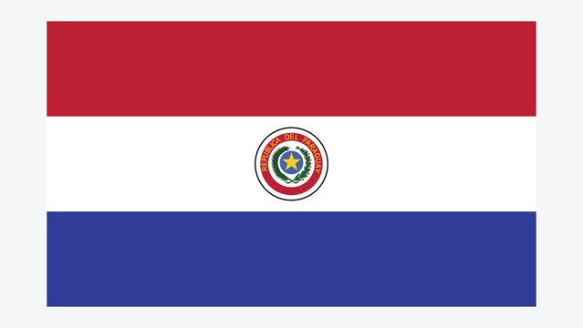 PARAGUAY Flag with Original color