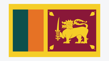 SRI LANKA Flag with Original color