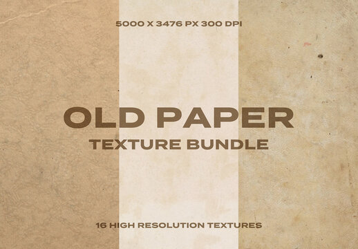 Old Grunge Paper Book Retro Vintage Overlay Texture Pack Bundle Effect Surface