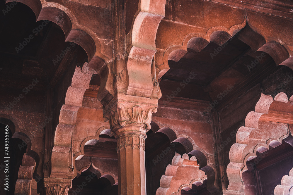 Canvas Prints inside the famous delhi red fort