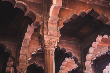 inside the famous delhi red fort