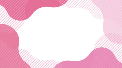 ピンク　抽象的　ウェーブ  ストライプ　フレーム