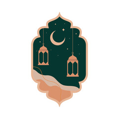 Mosque Silhouette Vector Digital Craft Isolated and Paper Art Style. Suitable for Ramadan or Eid Greeting, Background window and Islamic Celebration