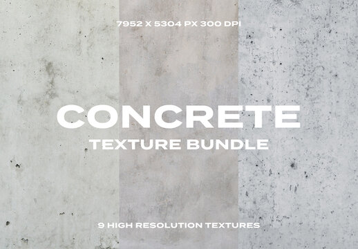 Concrete Grunge Wall Outdoor Street Indoor Modern Overlay Texture Pack Bundle Effect Surface