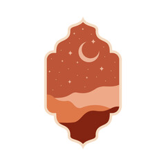 Mosque Silhouette Vector Digital Craft Isolated and Paper Art Style. Suitable for Ramadan or Eid Greeting, Background window and Islamic Celebration