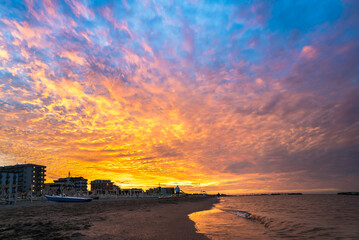 Sunset Sky on Twilight in the Evening