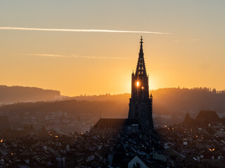 Berner Münster in sunset | City of Bern | Capitol of Switzerland | Cathedral, Church