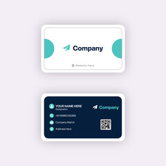 Corporate Business Card Design Vector Template 