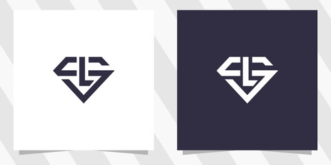 letter sl ls logo design