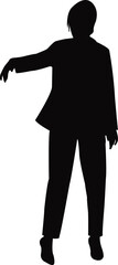 a woman body silhouette vector