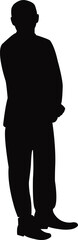 a man body silhouette vector