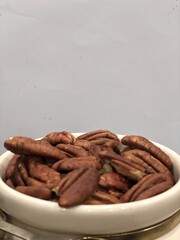 Pecans closeup