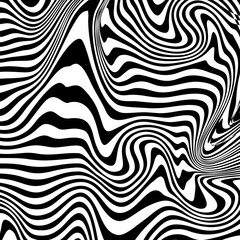 Abstract Black and White Geometric Stripes.hypnosis spiral.Seamless Black and white stripes background.seamless wave line patterns