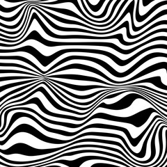 Abstract Black and White Geometric Stripes.hypnosis spiral.Seamless Black and white stripes background.seamless wave line patterns