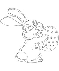 Easter Bunny Coloring Page