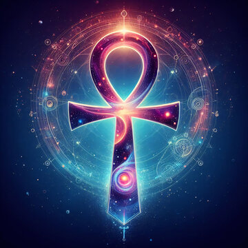 Celestial Ankh - Cosmic Symbol of Eternal Life