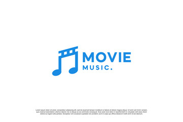 tone movie ,music, audio film, logo design inspiration.