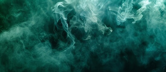 Obraz na płótnie Canvas Cigarette smoke illuminated by light on a dark background