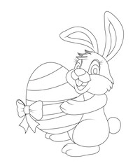 Easter Bunny Coloring Page