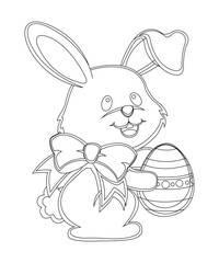 Easter Bunny Coloring Page