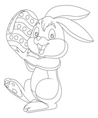 Easter Bunny Coloring Page