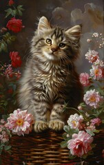 close up portrait of a cat