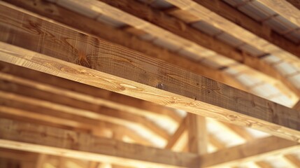 wooden roof structure