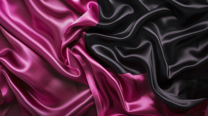 Obraz premium Black and Magenta silk background