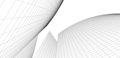 Fototapeta premium Abstract architectural background