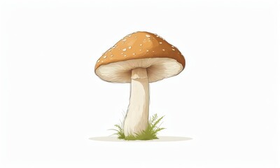 Mushroom on a white background. illustration.