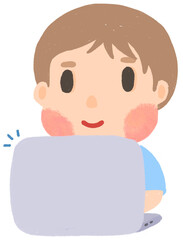 cartoon school children cute