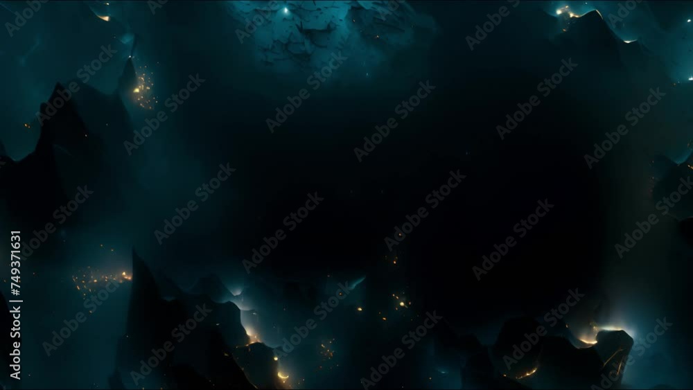 Aufkleber dynamic dark blue backdrop with abstract animation, perfect for digital projects.