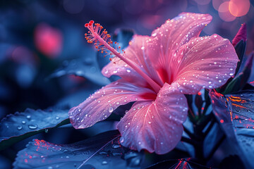 Close up of hibiscus flower