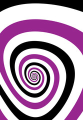 Artistic spiral shape. Vector drawing