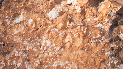 Earthy Palette: The Abstract Beauty of Natural Clay. An Intricate Pattern of Sun-Baked Clay and Sediment Layers