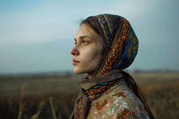 Ukrainian people nationality concept,yellow and blue colors - obrazy, fototapety, plakaty