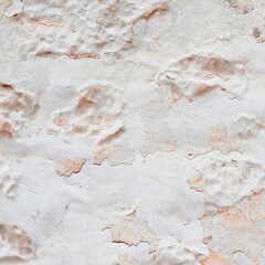 Bleached Wall. White Stucco Plaster Texture. Rough Rustic Backdrop