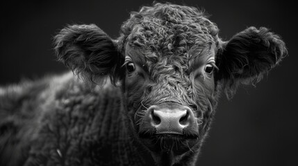 portrait of a cow