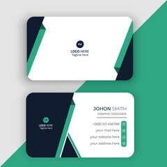 Modern business card. Simple business card design. Creative and elegant business card design. Simple business card template design.