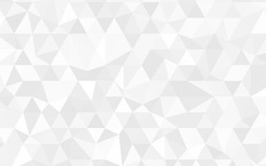 Contemporary triangles halftone vector. Abstract white gray Polygon for background