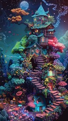 Pixel art creativity a colorful and playful miniature universe filled with hidden treasures waiting to be uncovered
