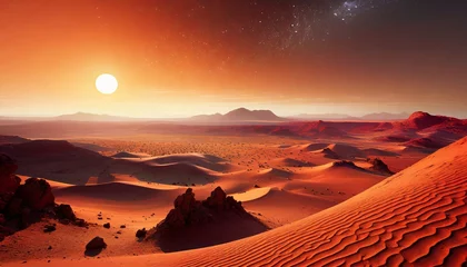 Poster sunset in the desert © Frantisek