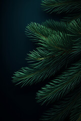 Fototapeta na wymiar fir-tree green branches close сreated with Generative Ai