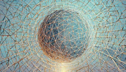 abstract blue sphere