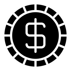 coin glyph icon