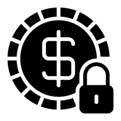 lock glyph icon